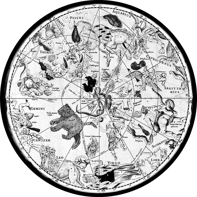 Northern constellation map